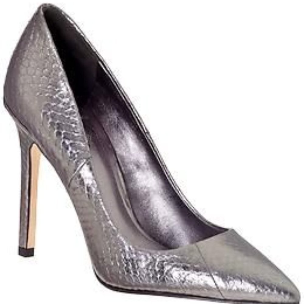 Brian Atwood "Naina" Pointed Toe Snakeskin Pump Size 8